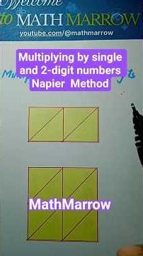 In Napier method how to multiply by single and 2-digit numbers @MathMarrow