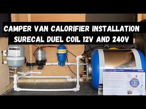Free hot water Installing a Surecal Calorifier in a Mercedes benz Sprinter off grid camper van.