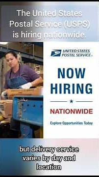 The United States Postal Service (USPS) is hiring nationwide.