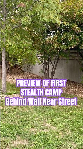 First STEALTH CAMP Preview! Hidden Behind a Wall on a Busy Street! #stealthcamping #urbanexploration