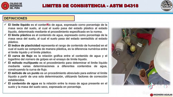 Clases gratuitas de mecánica de suelos - límites de consistencia ASTM D4318 #ingenieriacivil #mecánicadesuelos #geotecnia #clasesgratuitas #parati