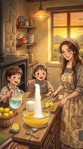 Fresh Homemade Lemonade with Family | Cozy Ghibli Inspired Summer Moment #lemonade #familymoments