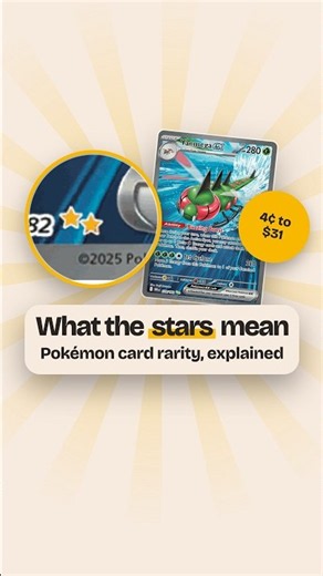 What the stars on your Pokémon card mean (rarity symbols explained)