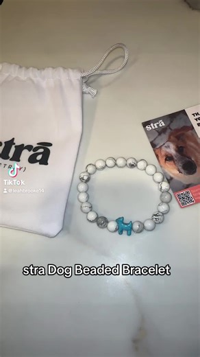 This stra dog beaded bracelet is well made with beautiful beads. They are made from real stone. So nice! I love the seeet dog charm in the center of the bracelet too! Every bracelet provides 10 meals for stray dogs and cats in need! Shown in white howlite. Many colors available. Click while these are still available! Help an animal in need! #stra #beadedbracelets #realstone #fyp #fypシ