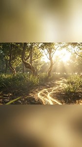A peaceful video showing how sunlight creates amazing geometric patterns in a natural landscape. The way light and nature interact is truly mesmerizing. #Nature #Sunlight #GeometricPatterns #Serene #Landscape | Sapien Cinema