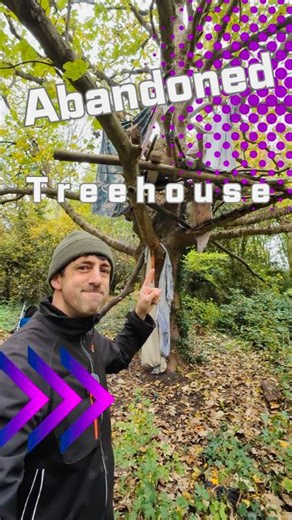 Found an abandoned treehouse hideaway in the woods! 🌳 It's amazing to think about the memories made here... but the reality is the mess left behind. 😔 Can we please leave nature as we found it? Pack it in, pack it out, always! #LeaveNoTrace #AbandonedPlaces #WoodsWalk #TidyUp #NatureLover | Get Wild