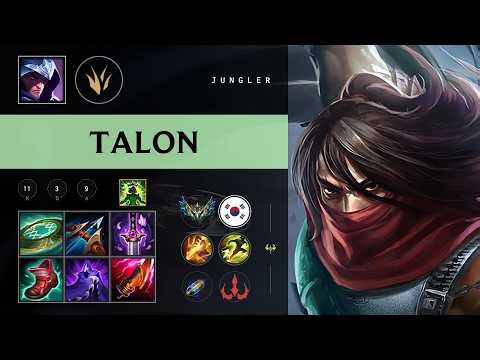 Talon Jungle vs Pantheon - KR Challenger Patch 26.09