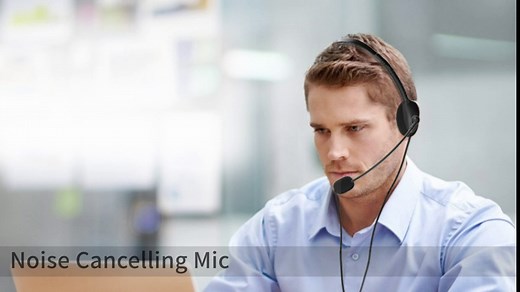 EBODA USB Headset with Microphone, Lightweight Comfort Wire PC Headphones with Inline Volume Control, Computer headsets for Skype, Zoom, Teams, Laptop, Call Center-Black