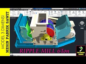 model 3d ripple mill mesin pabrik sawit