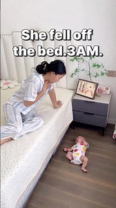 Baby Hit the Floor at 3AM… This Bed Rail Stopped It Forever ⚠️💛 #babysafety