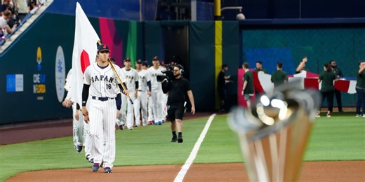 Ohtani hit a grand slam in the Classic in this jersey. Guess how much it sold for?