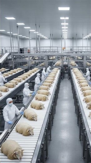 How It’s Made: Sheep Wool Fabric | Inside a High-Tech Modern Factory #factorytour #factorymotion