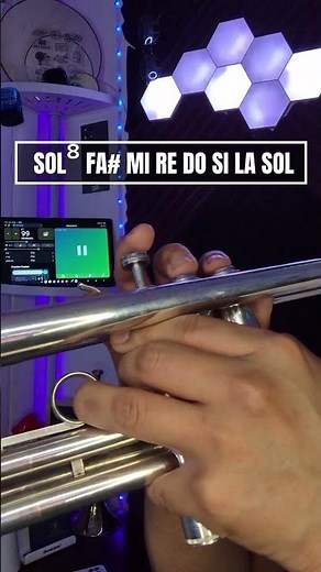Escala y Arpegio de sol mayor 🎺 #musicos #musica #music #tutorial #trumpet