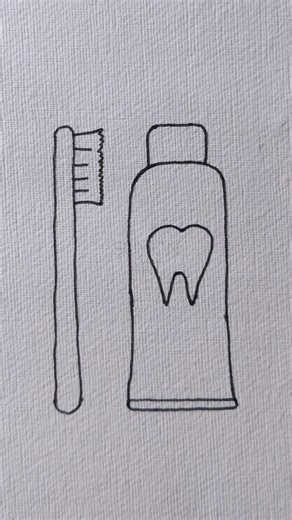 Toothbrush and paste Art || #shorts #art #youtubeshorts #trending #viral