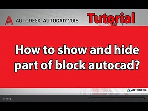 HOW TO SHOW OR HIDE PART OF BLOCK AUTOCAD 2018, CLIP COMMAND, XCLIP COMMAND