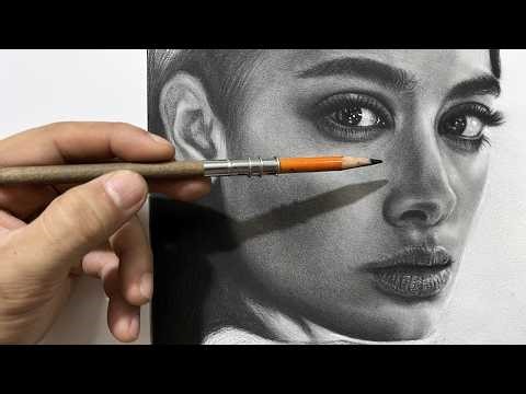 How to Draw✏️Portrait Drawing & Shading- Real Pencil Process