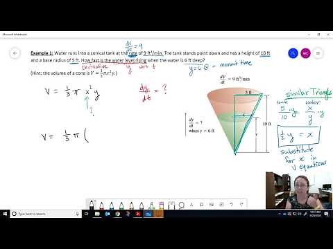 Related Rates: Filling a Conical Tank