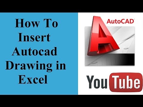 How to insert Autocad drawing in excel document
