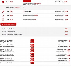 Free Mobile : Les Factures multilignes régroupées sur le compte principal et font l'objet d'une seul prélèvement.
