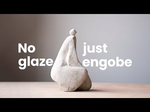 How to use engobe on a ceramic sculpture: pottery tutorial