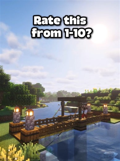 Minecraft Bridge Tutorial #minecraftbuilding #fyp #minecrafttutorial #minecraftbridge #fyp