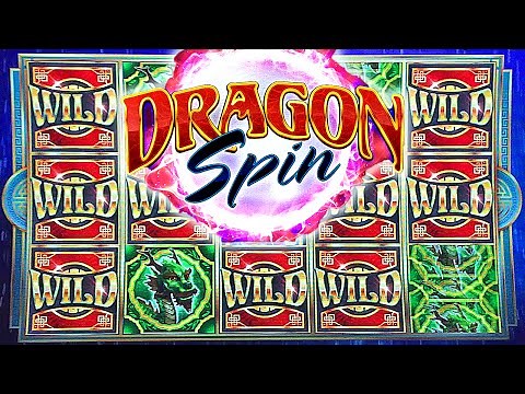 DRAGON SPIN SLOT MACHINE ALL BONUS FEATURES AND PROGRESSIVE WIN Bally Technologies