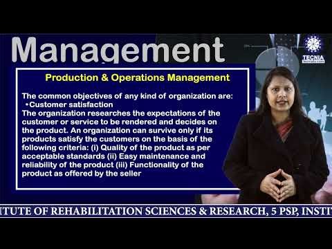Production & Operations Management | Lecture by Ms Shradha Jain | TIAS