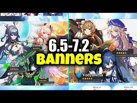 UPDATED BANNER ROADMAP FROM 6.5 TO 7.2! New Characters & Snezhnaya This Year - Genshin Impact