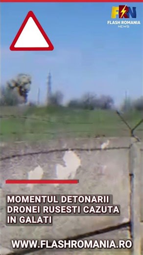 The Russian drone that fell in Galati was detonated