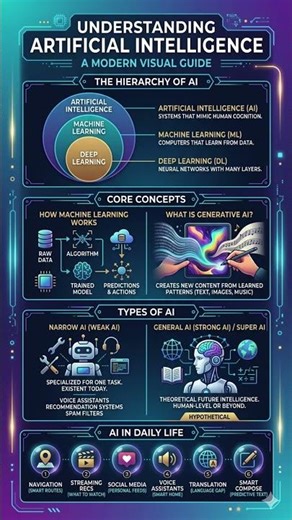 AI vs Machine Learning vs Deep Learning Explained #ai #tech #shorts