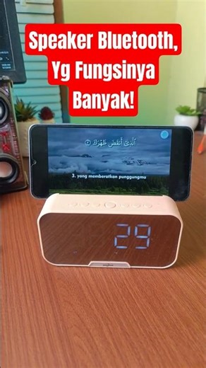 The Most Worth It Bluetooth Speaker: Alarm, Radio, and Phone Stand!