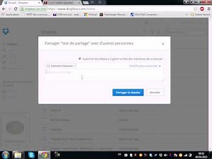 02 Utilisation de DropBox partage de dossier