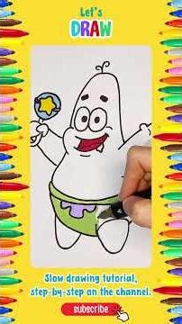 How to Draw a Cute Baby Patrick Star - SpongeBob SquarePants | Drawing Tutorial | Step by Step ✏️🎨