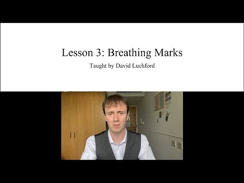 Ancient Greek Lesson 3: Breathing Marks