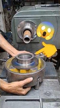 lathe chuck replacing and fitting #mechanical #engineering #lathe #shorts #lathechuck #replacing