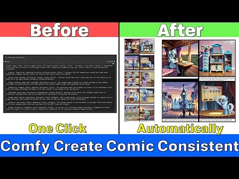 Create a Comic Consistent Character with ComfyUI: Automatically Write & Embed Story Text Workflow