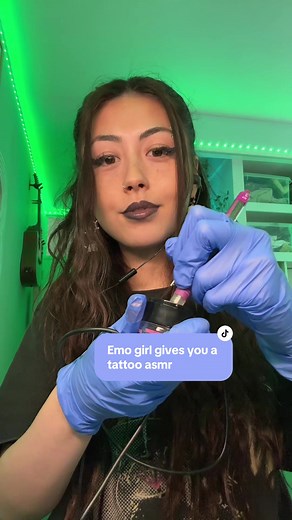 Asmr emo girl gives you a tattoo asmr ♡ YT -> angelic lofi asmr ♡ #asmr #asmrtingles #fastasmr #Asmr #asmrroleplay #tattooasmr #asmrtattoo #personalattentionasmr #asmrrp