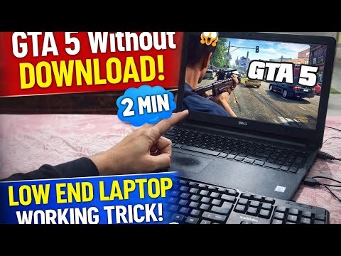 😲 GTA 5 Without Download 😍 Low End Laptop Mai Bhi Chalega | Full Tutorial