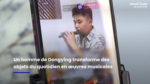 Un Chinois transforme des objets du quotidien en instruments de musique