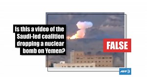 No, this video does not show a nuclear weapon being used in Yemen