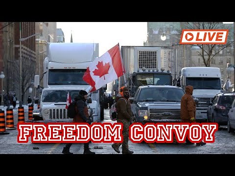 🔴 LIVE Canadian Truckers Freedom Convoy Ottawa 🇨🇦 live audio