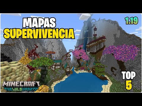 Mapas de SUPERVIVENCIA para Minecraft Bedrock 1.19 | TOP´5 | Mapas Multijugador 👾❤️