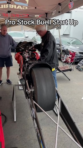 Pro Stock Buell start up! #motorcycles #dragracing #dragbike #dragrace #motorcycle #motorcyclelife #motorcyclegirl #motorcycleride #motorcycleclub #dragrace #dragracing #cycledrag #bike #bikelife #nhra