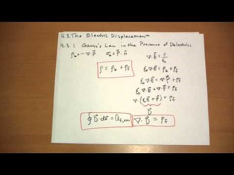 4.3.1 Gauss's Law in the Presence of Dielectrics