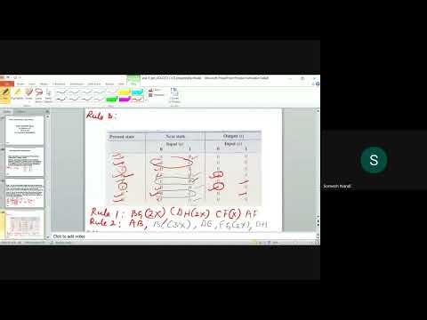 Synchronous Seq circuits state assignment rules