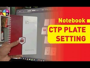 How to setup ctp plate | Noot book CTP PLATE SETTING | #Designvision