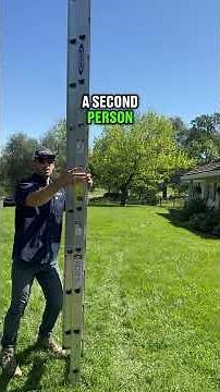 Learn the proper ladder safety technique to lower and raise a ladder without losing control.