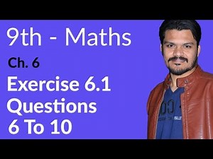 9th Class Math, Exercise 6.1 Question no 6 to 10 - Ch 6 Algebraic Manipulation - Matric part 1 Math
