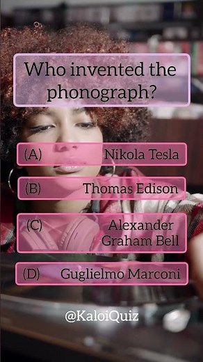 Who invented the phonograph?‎‎