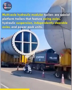 Multi Axle Hydraulic Modular Trailers The Ultimate Solution for Heavy Equipment Transportation.😱😲 #multiaxletrailers #hydraulicmodulartrailers | Fun club